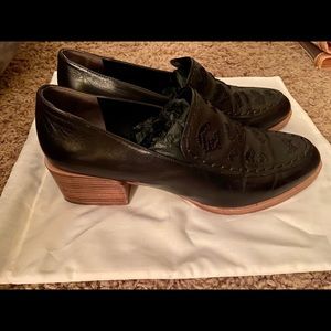 Phillip Lim embroidered leather loafers